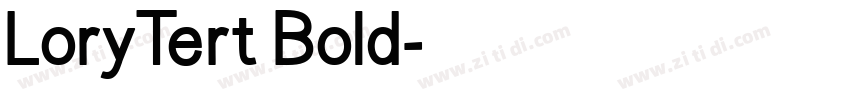 LoryTert Bold字体转换